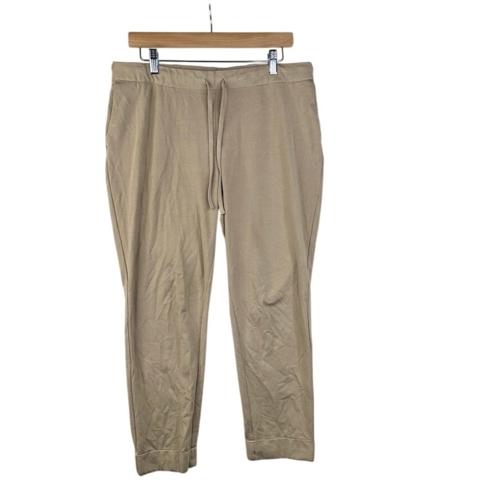 J Jill Elastic‎ Tie Waist Pants size Medium Beige